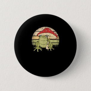 Badge Rond 5 Cm Joli Frog Mushroom Goblincore Crapaud Aes Cottagec