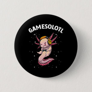 Badge Rond 5 Cm Joli Jeu Art Pour Hommes Femmes Jeu Vidéo Axol