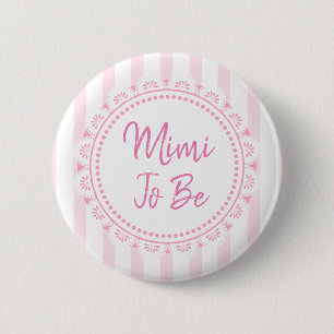 Badge Rond 5 Cm Joli Mimi Rose Pour Être Lacey Baby shower