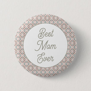 Badge Rond 5 Cm Joli Motif géométrique