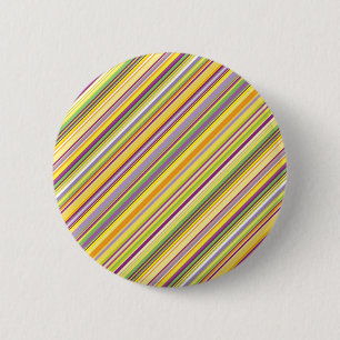 Badge Rond 5 Cm Joli motif rayures colorées