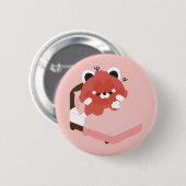 Badge Rond 5 Cm Joli Panda roux (Devant & derrière)