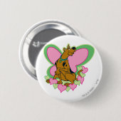 Badge Rond 5 Cm Joli Papillon Scooby-Doo (Devant & derrière)