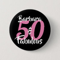 Joli Personnalisé 50 et Fabuleux Rose Personnalisé