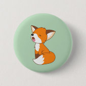 Badge Rond 5 Cm Joli Petit Fox Sleepy (Devant)
