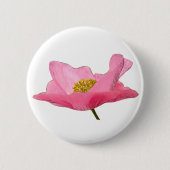 Badge Rond 5 Cm Joli Poppy rose (Devant)