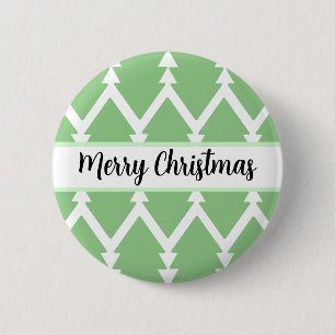 Badge Rond 5 Cm Joli sapin de Noël Design Vert clair"