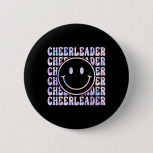 Badge Rond 5 Cm Joli Tie Dye de Cheerleading pour l'équipe de Chee