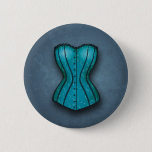 Badge Rond 5 Cm Jolie Corse Bleue