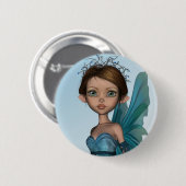 Badge Rond 5 Cm Jolie Fée (Devant & derrière)