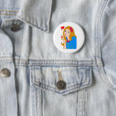 Badge Rond 5 Cm Jolie fille (En situation)