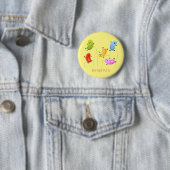 Badge Rond 5 Cm Jolie jellybeans bondissant dessin animé (En situation)