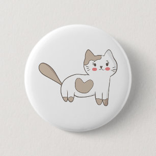 Badge Rond 5 Cm Jolie Kitty