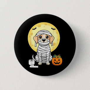 Badge Rond 5 Cm Jolie maman chien Halloween pleine lune chiot farc