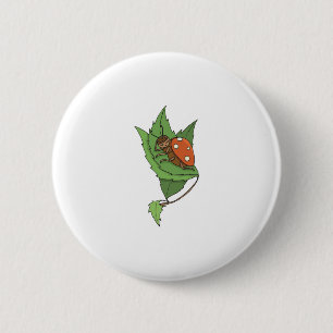 Badge Rond 5 Cm jolie petite coccinelle endormie