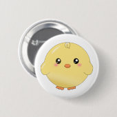 Badge Rond 5 Cm Jolie poussette jaune (Devant & derrière)