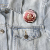 Badge Rond 5 Cm Jolie rose (En situation)