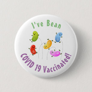 Badge Rond 5 Cm Jolies jellybeans sauter dessin animé vacciné