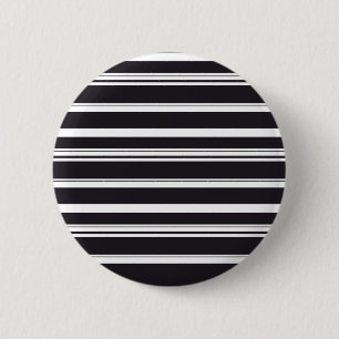 Badge Rond 5 Cm Jolies rayures noires et blanches