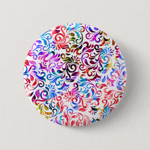 Badge Rond 5 Cm Jolis motifs floraux colorés Case-Mate coque iPhon