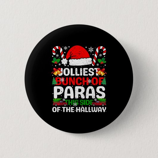 Badge Rond 5 Cm Jolliest Bunch Of Paras This Side Of The Hallway C (Devant)