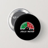 Badge Rond 5 Cm Jolly Mètre Bah Humbug To Ho Ho Ho Anti Christmas (Devant & derrière)
