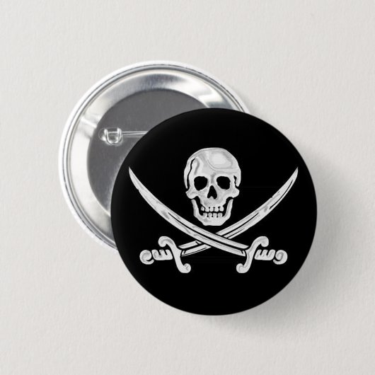 Badge Rond 5 Cm Jolly roger (Devant & derrière)