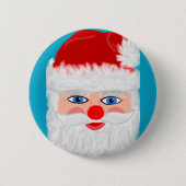 Badge Rond 5 Cm Jolly Santa Claus (Devant)