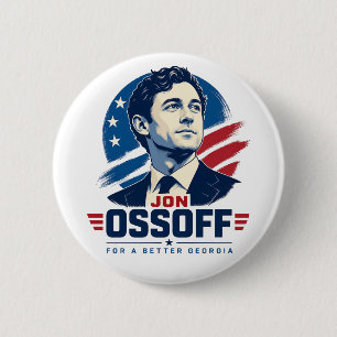 Badge Rond 5 Cm Jon Ossoff pour une Géorgie meilleure