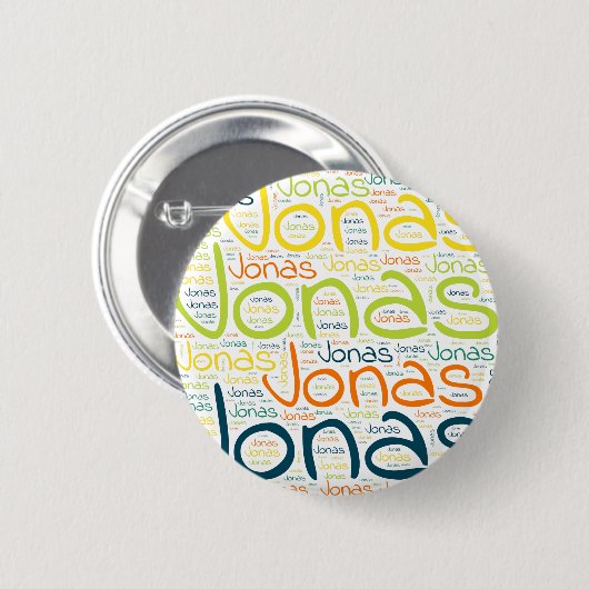Badge Rond 5 Cm Jonas (Devant & derrière)