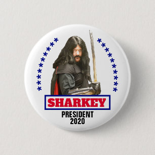 Badge Rond 5 Cm Jonathon Sharkey pour le président