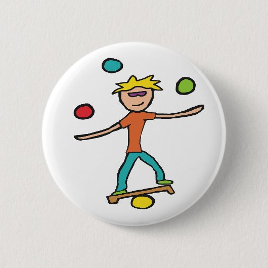 Badge Rond 5 Cm Jonglage (Devant)