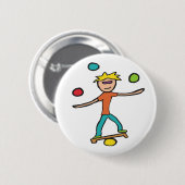 Badge Rond 5 Cm Jonglage (Devant & derrière)