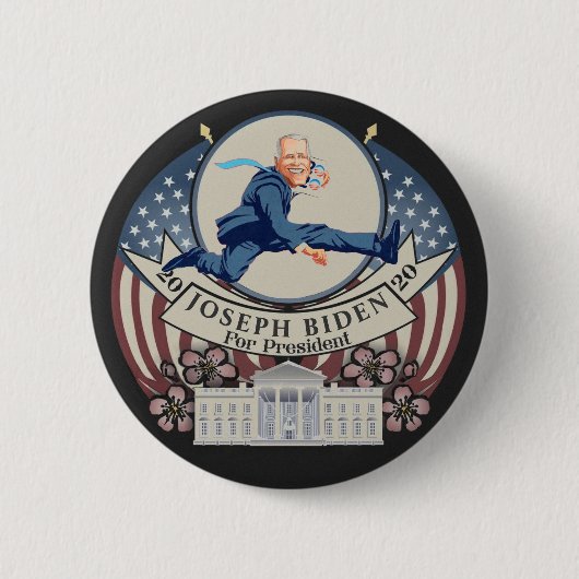 Badge Rond 5 Cm Joseph Biden 2020 (Devant)
