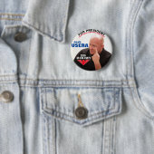 Badge Rond 5 Cm Josh Usera pour le président 2020 (En situation)