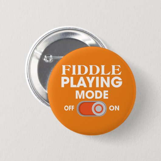 Badge Rond 5 Cm Jouer avec un Fiddle (Devant & derrière)