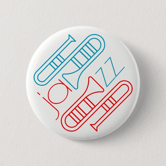 Badge Rond 5 Cm Jouer du jazz (Devant)