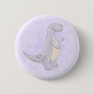 Badge Rond 5 Cm Jouet à dinosaures Rex Tyrannosaurus