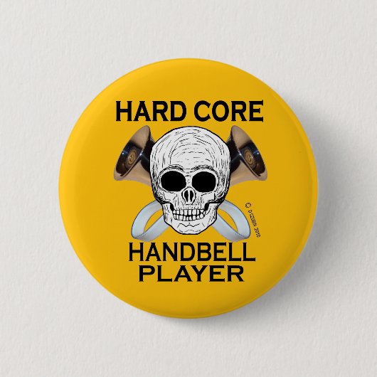 Badge Rond 5 Cm Joueur à main dur (Devant)