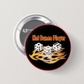 Badge Rond 5 Cm joueur chaud de bunco (Devant & derrière)