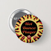 Badge Rond 5 Cm joueur chaud de bunco (Devant & derrière)