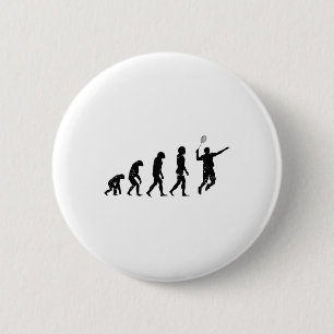 Badge Rond 5 Cm Joueur de badminton Badmincado volant