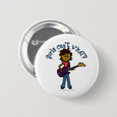 Badge Rond 5 Cm Joueur de bar sombre (Devant & derrière)