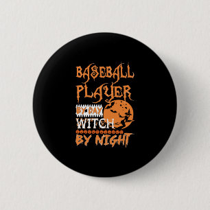 Badge Rond 5 Cm Joueur De Baseball Par Sorcière De Jour Par Hallow