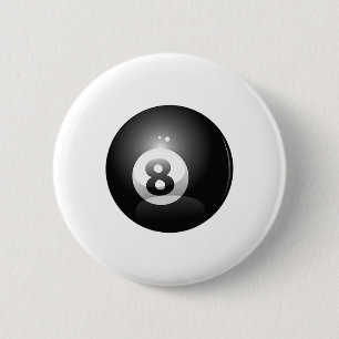 Badge Rond 5 Cm Joueur de billard à 8 balles Joueur de billard à h