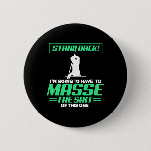 Badge Rond 5 Cm Joueur De Billard Billard De Billard Reposez-Vous