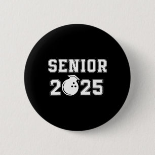 Badge Rond 5 Cm Joueur de bowling senior 2025
