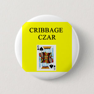 Badge Rond 5 Cm Joueur de CRIBBAGE