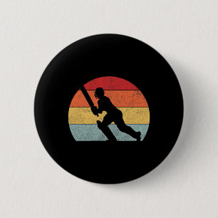 Badge Rond 5 Cm Joueur de cricket Joueurs de cricket Hommes Femmes