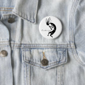 Badge Rond 5 Cm Joueur de flûte Kokopelli Thunder_Cove (En situation)